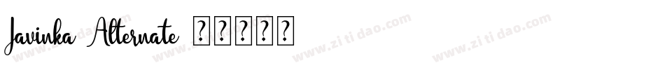 Javinka Alternate字体转换